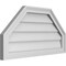 Ekena Millwork Octagonal Top Surface Mount PVC Gable Vent w/ 2"W x 1-1/2"P Brickmould Frame, 30"W x 16"H GVPOT30X1602SN - alternate 2